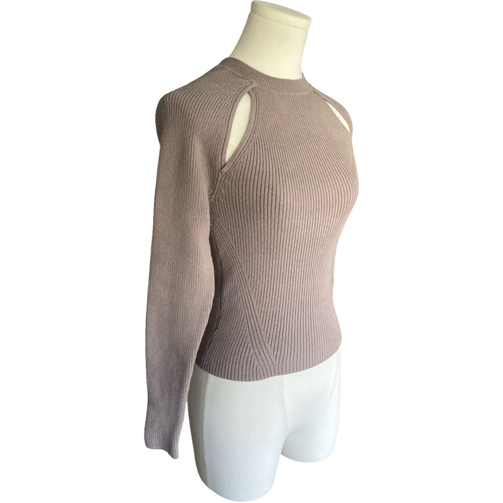 Abercrombie & Fitch Ribbed Cutout Long Sleeve Top Women’s Small - Picture 2 of 8